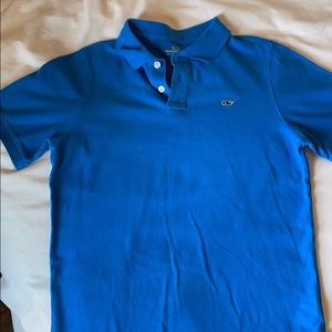 Vineyard Vines Medium 12-14 Blue Polo